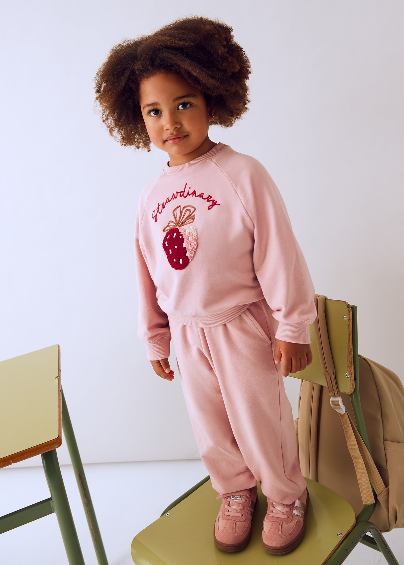 Girls embroidered tracksuit