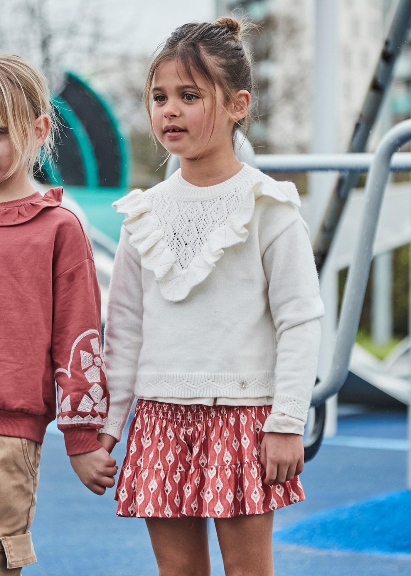 Girls printed skort