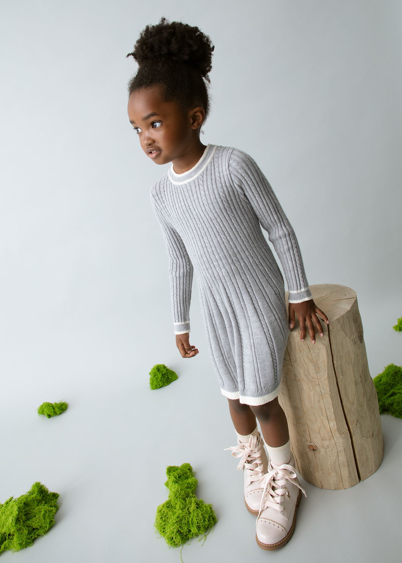 Girls knitted dress