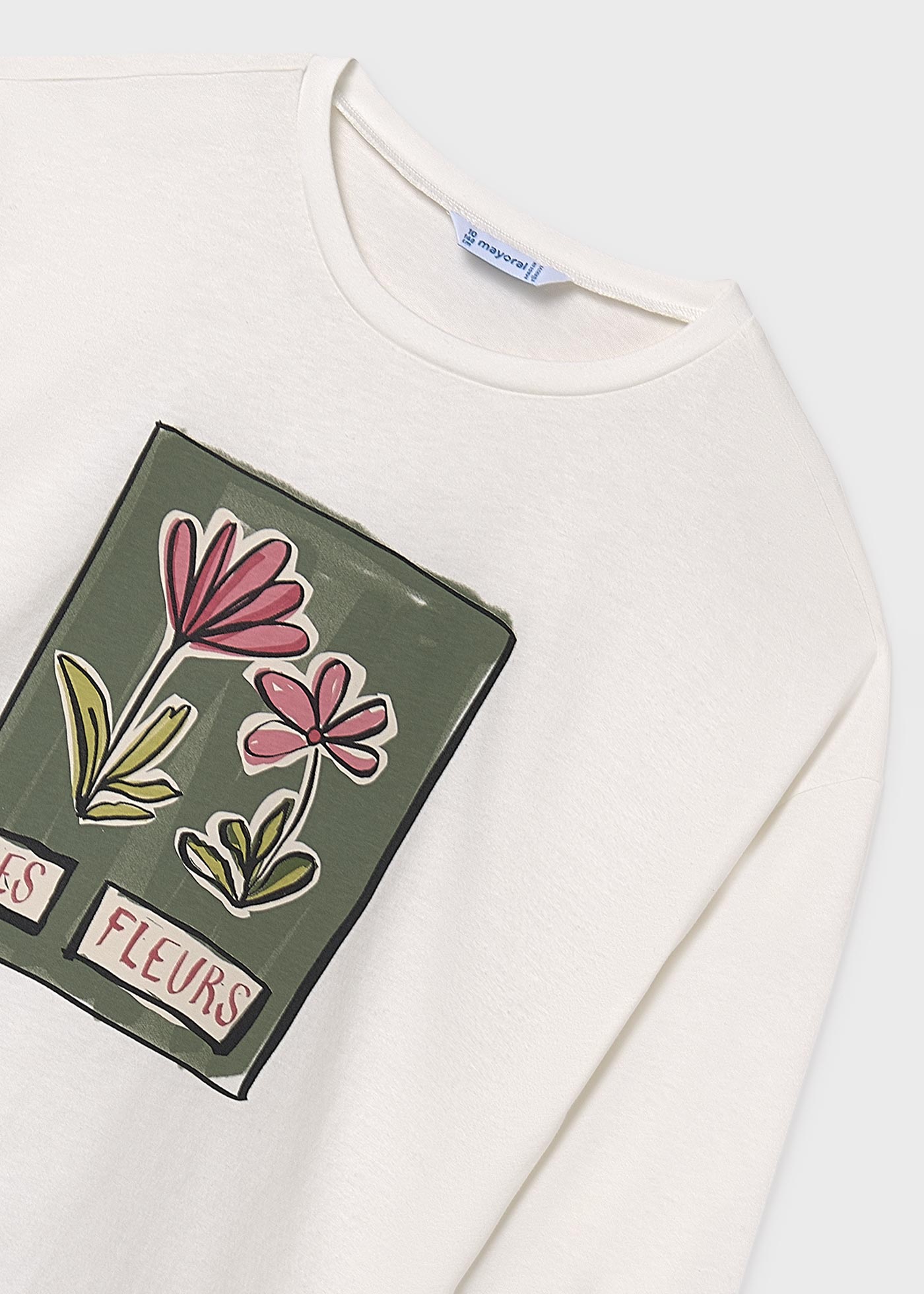 Camiseta flor chica
