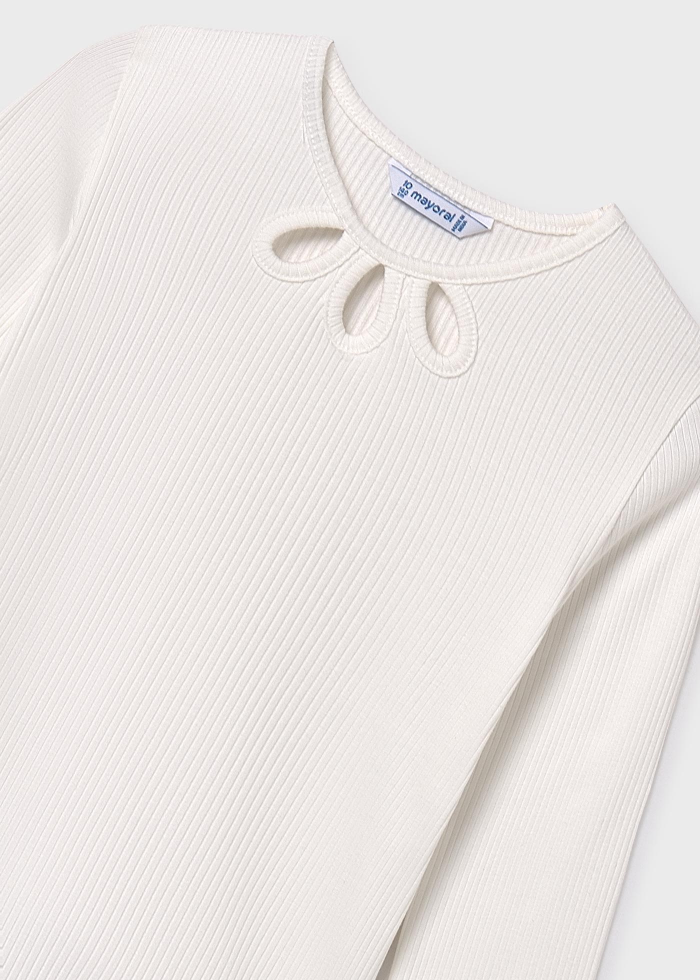 Camisola canelada rapariga