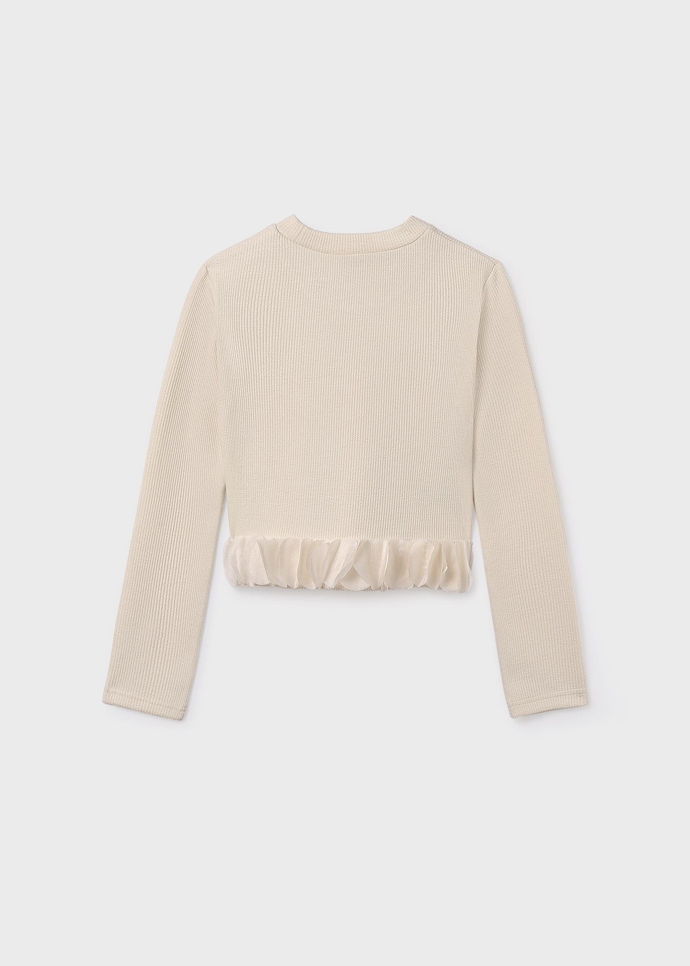 Тениска с листа за момиче