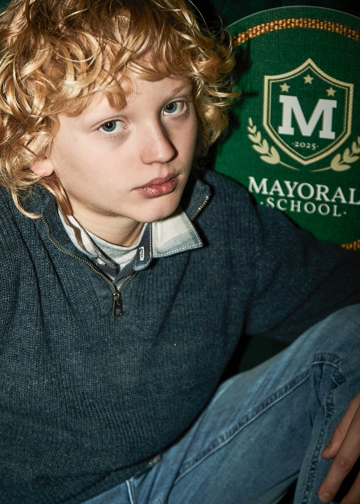 Boys quarter zip jumper