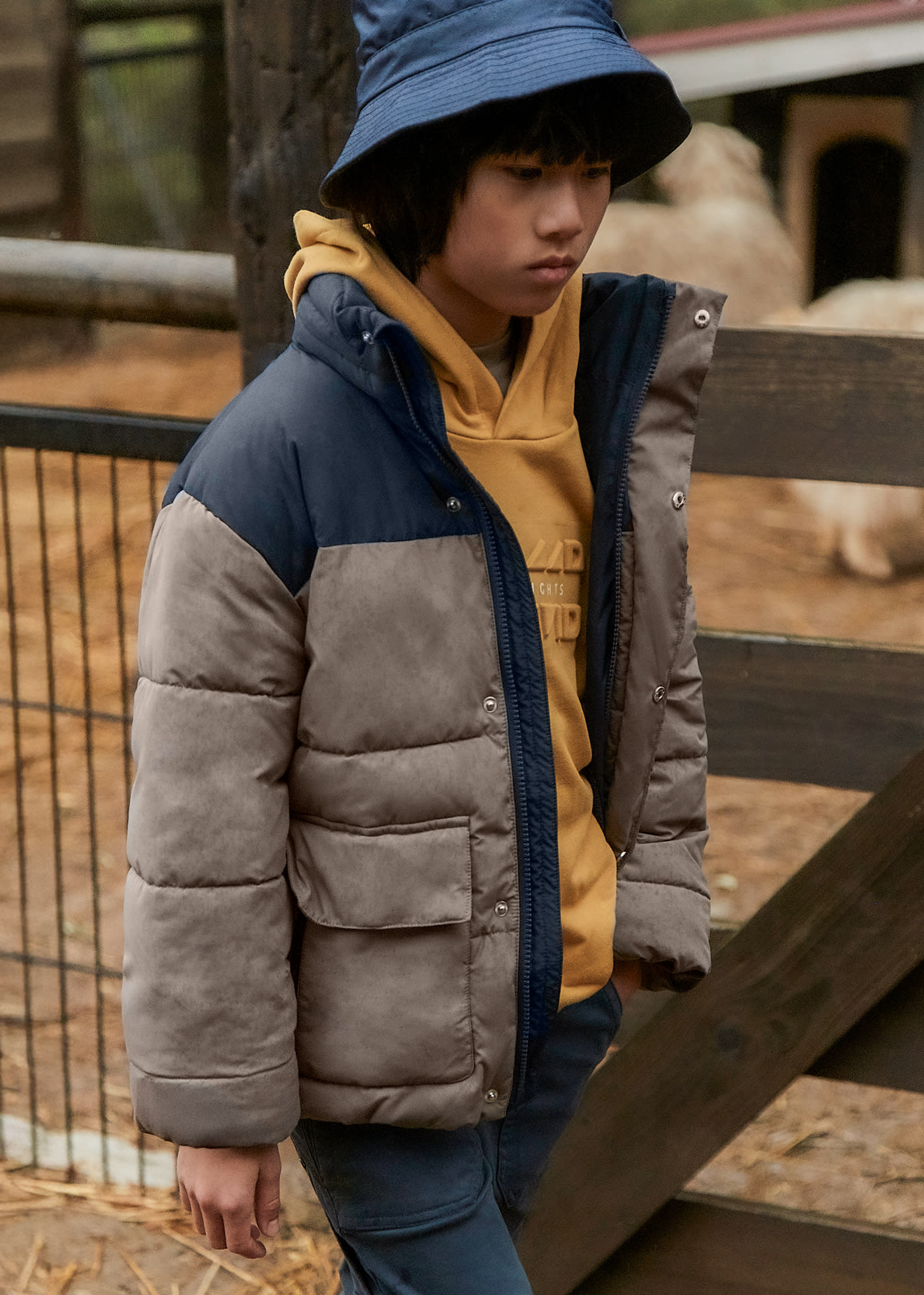 Chaquetón combinado chico