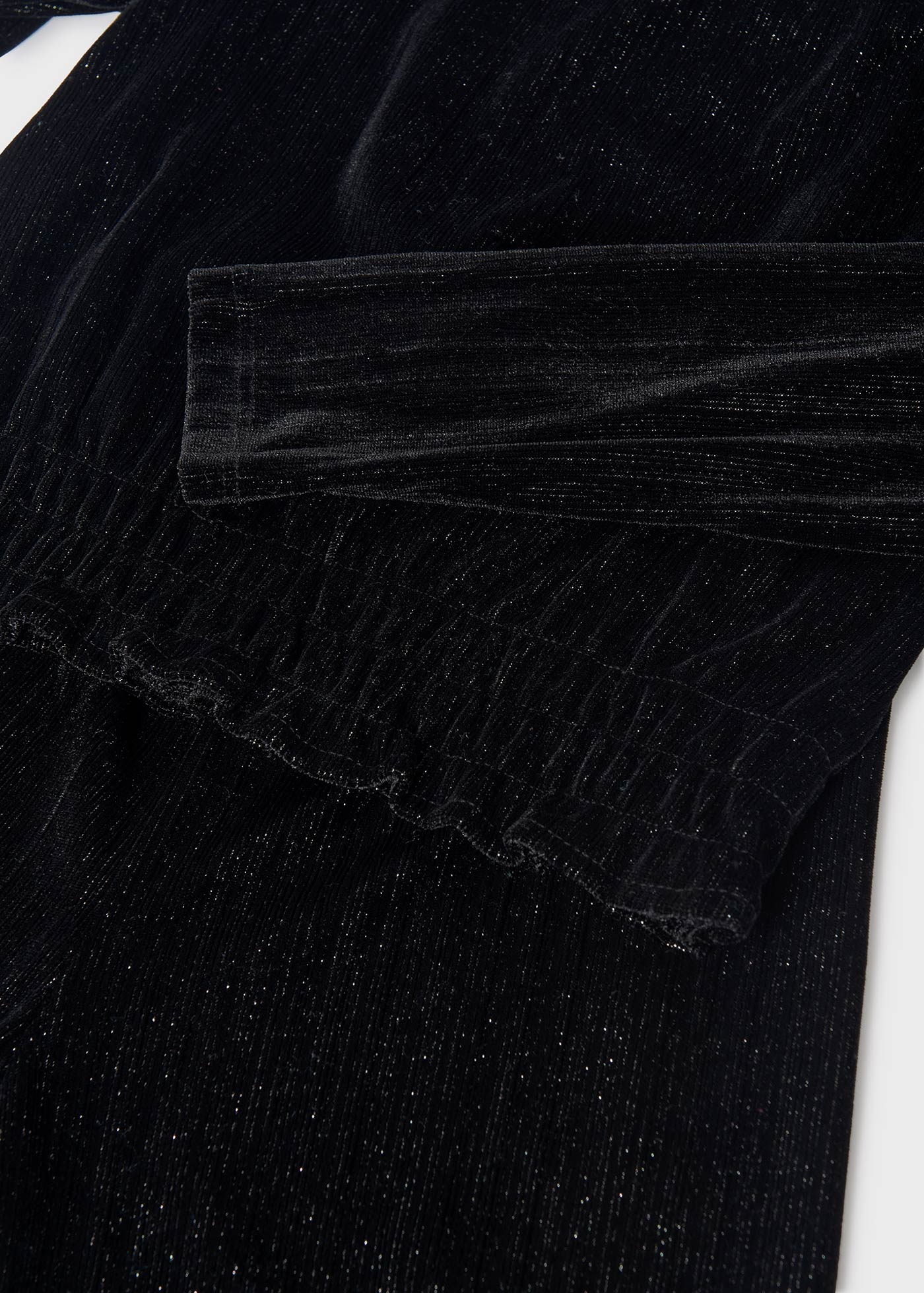 Комплект топ и панталон от кадифе за момиче