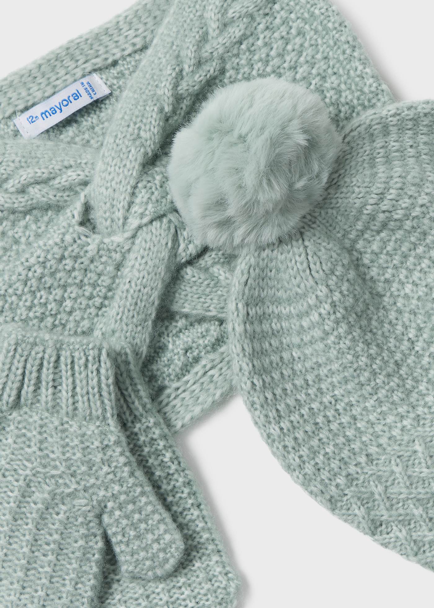 Conjunto 3 peças cachecol bebé