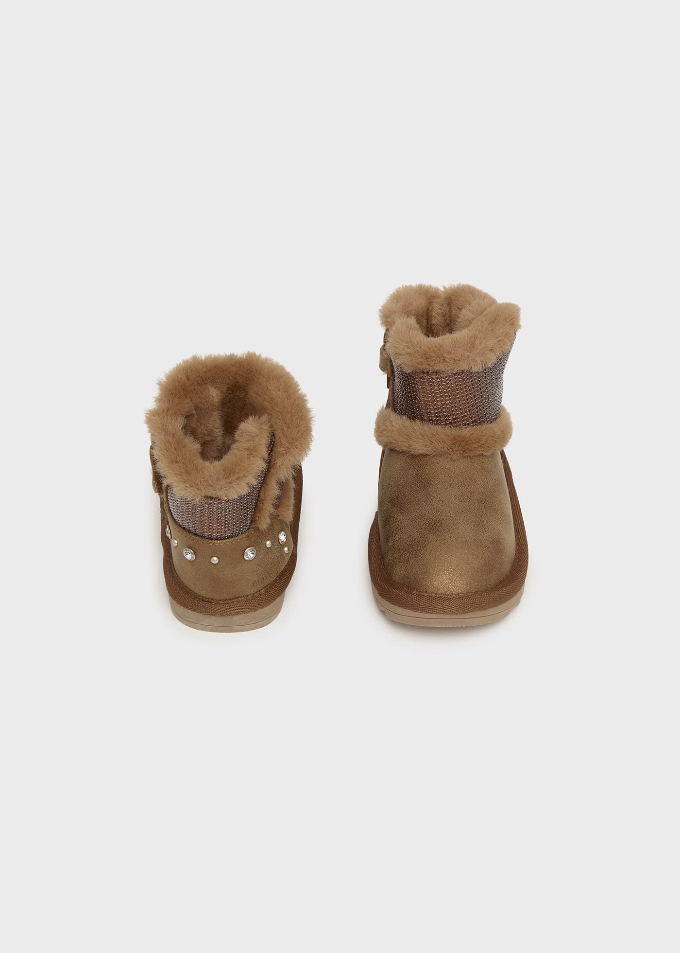Bottines à paillettes métalliques bébé