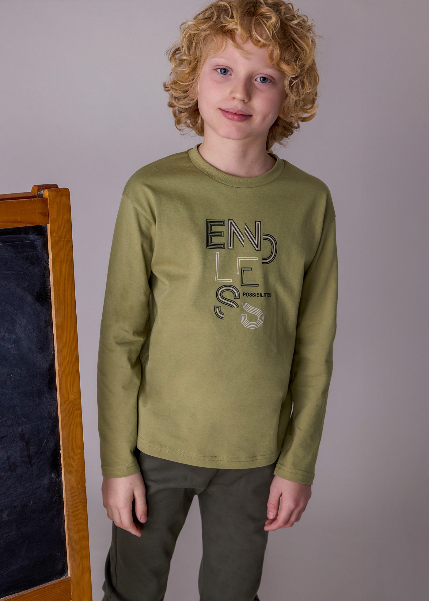 Boy Basic Print T-Shirt