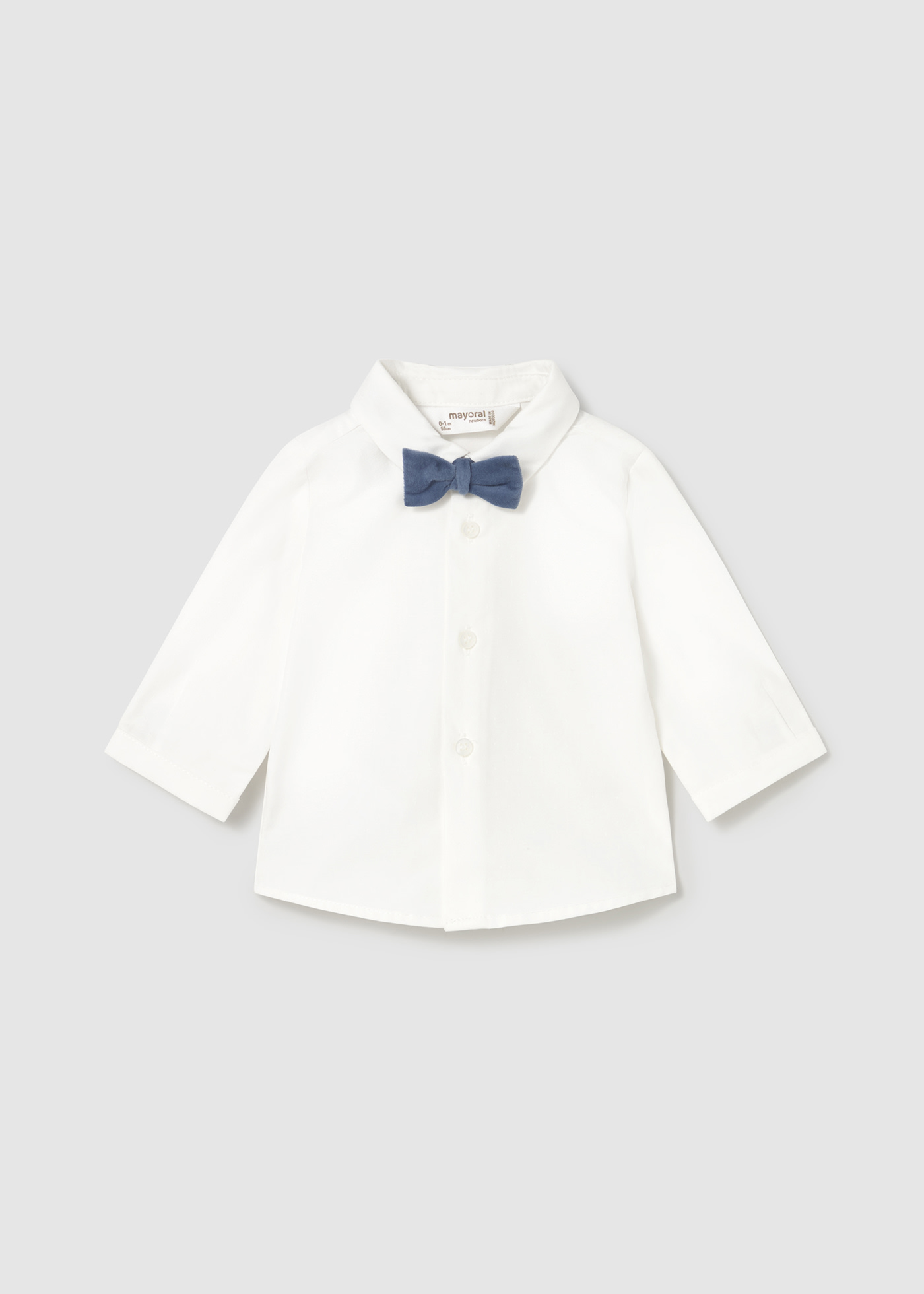 Camisa con corbatín recién  nacido