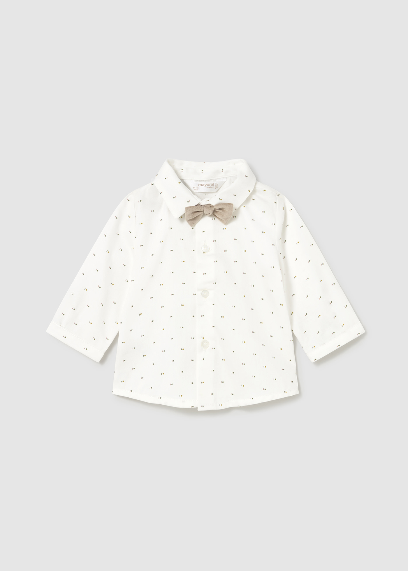 Camisa con corbatín recién  nacido