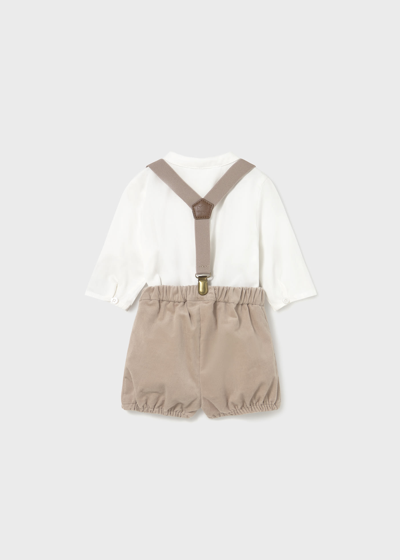 Newborns shorts set with shirt and braces