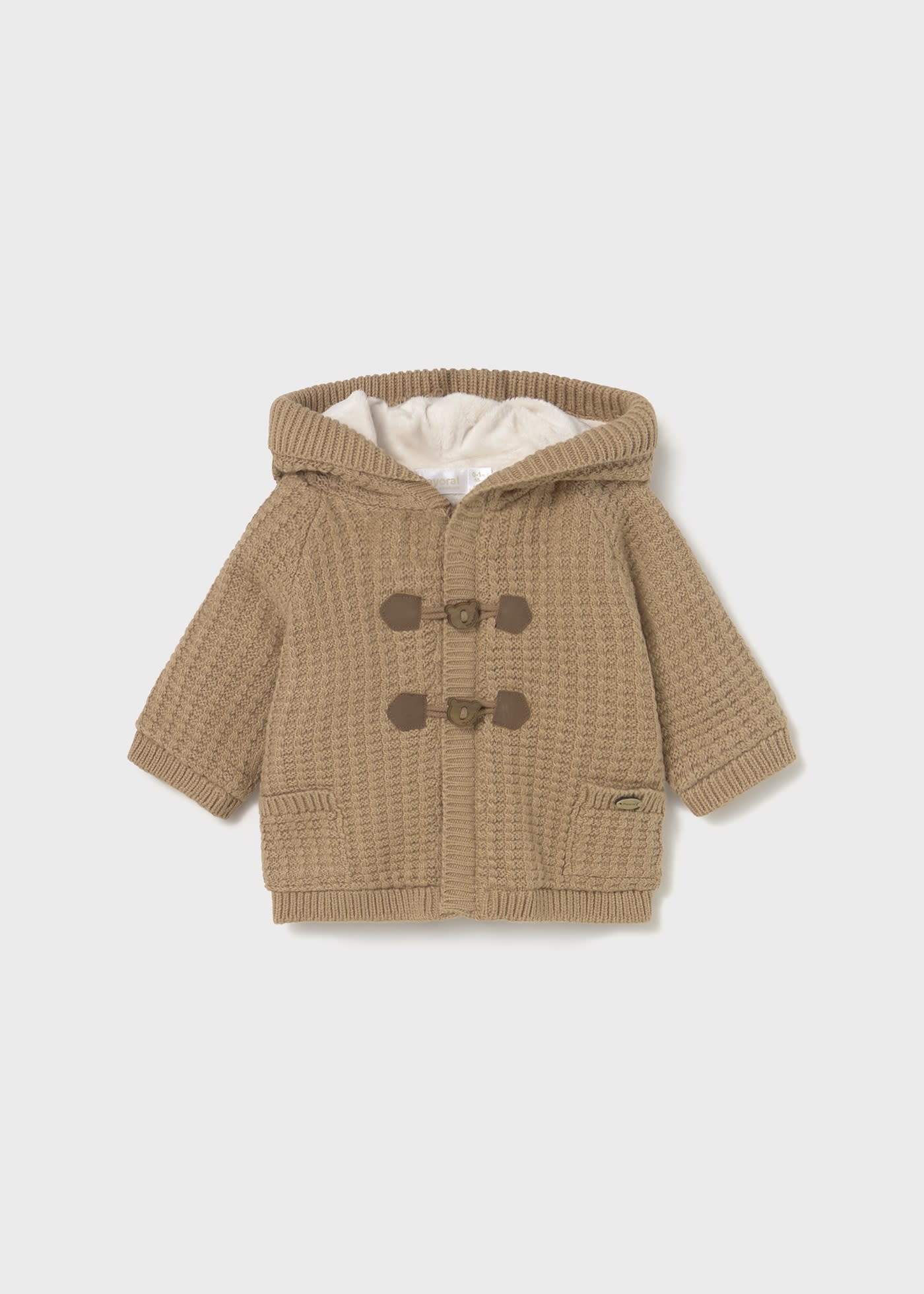 Newborn lined knitted cardigan