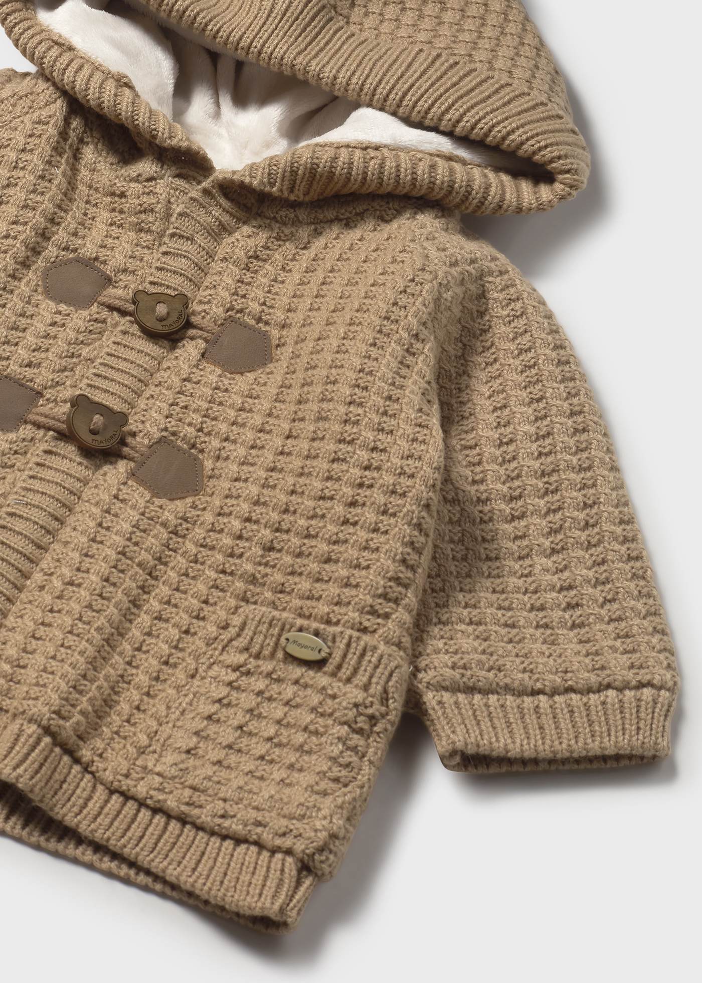 Newborn lined knitted cardigan