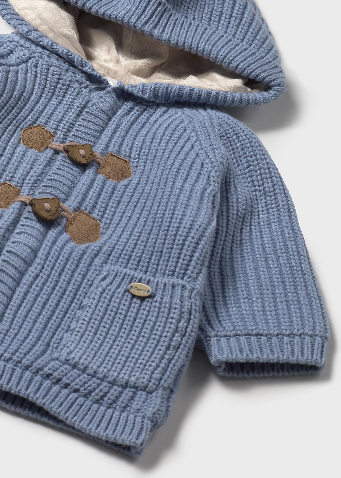 Newborn lined knitted cardigan