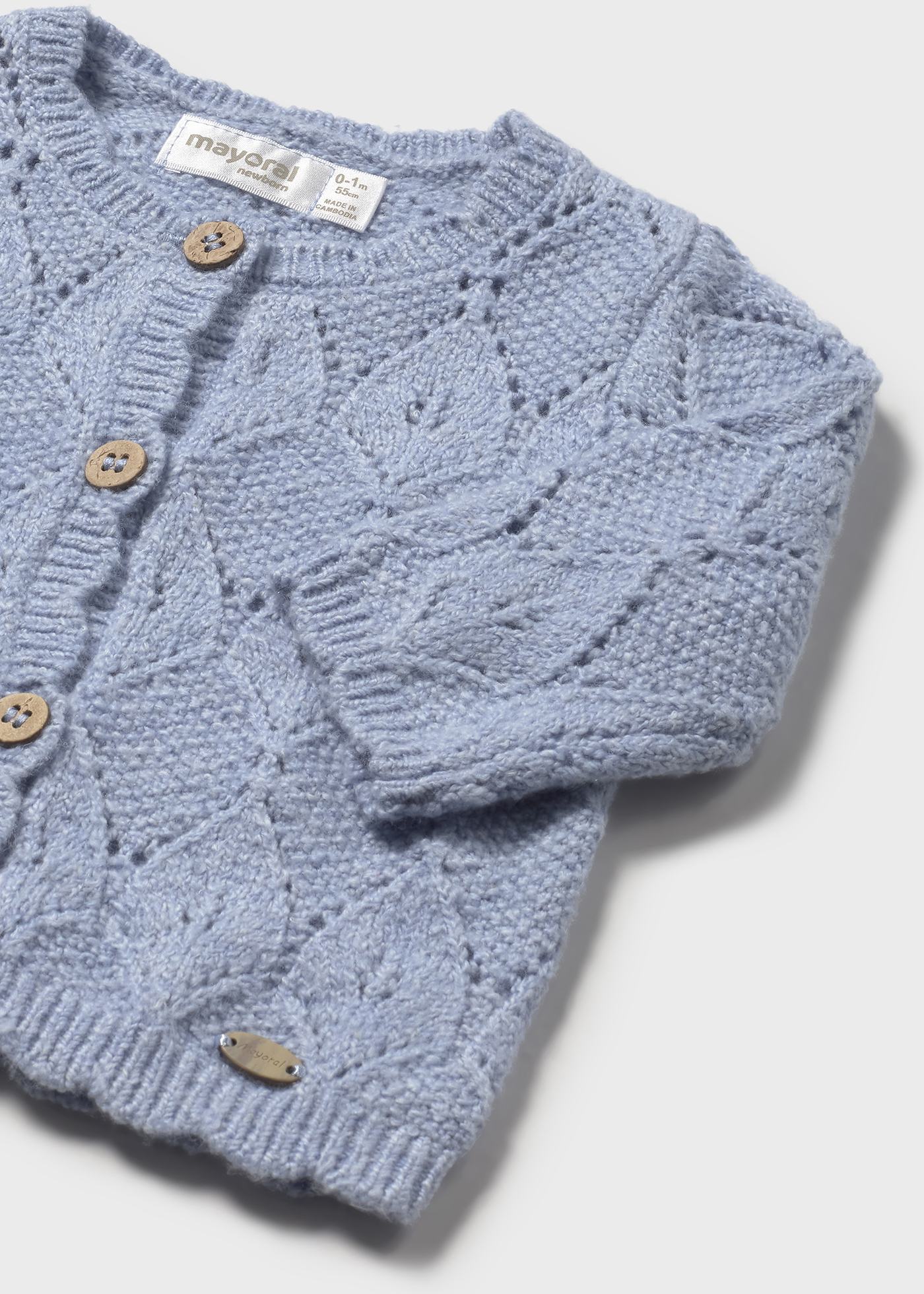 Newborn knitted cardigan