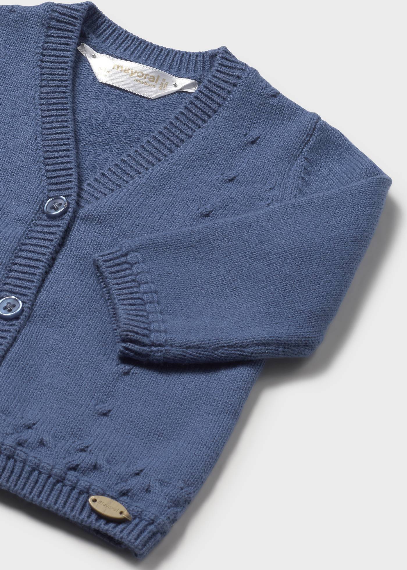 Newborn knitted cardigan