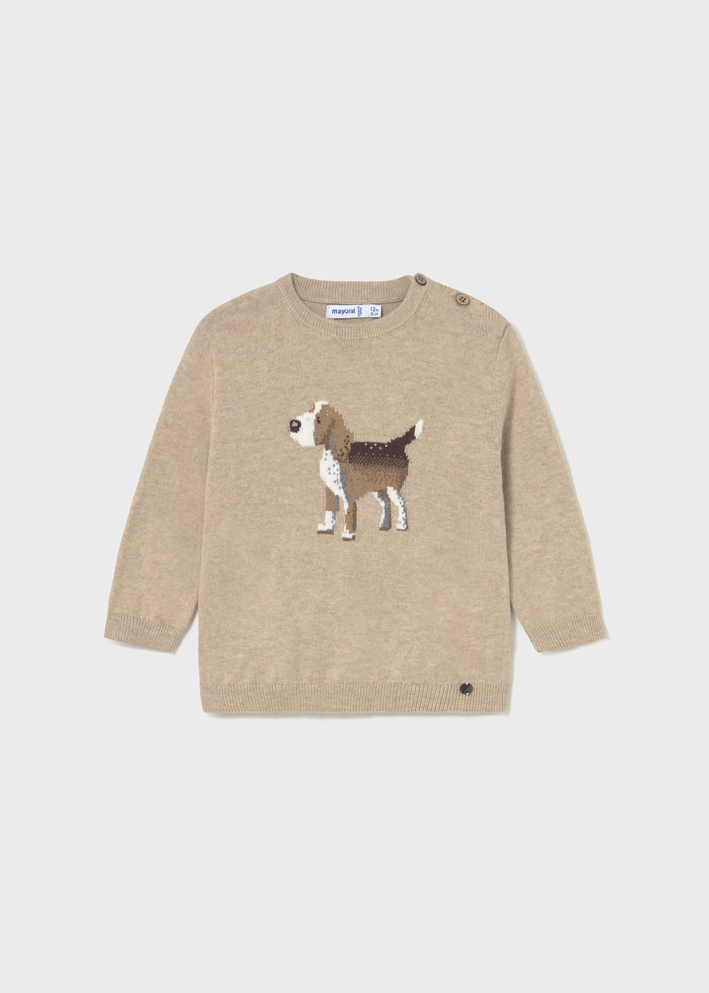 Suéter motivo intarsia bebé