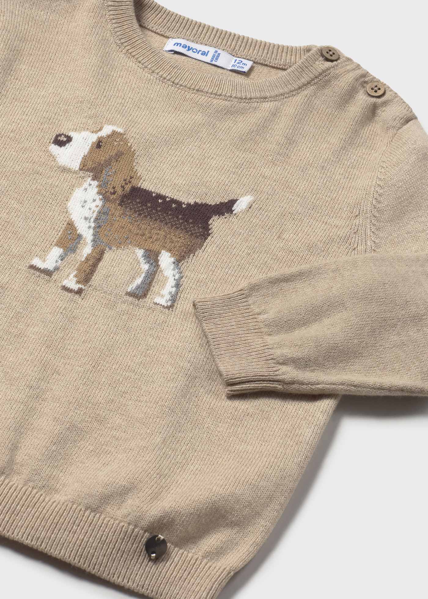Suéter motivo intarsia bebé