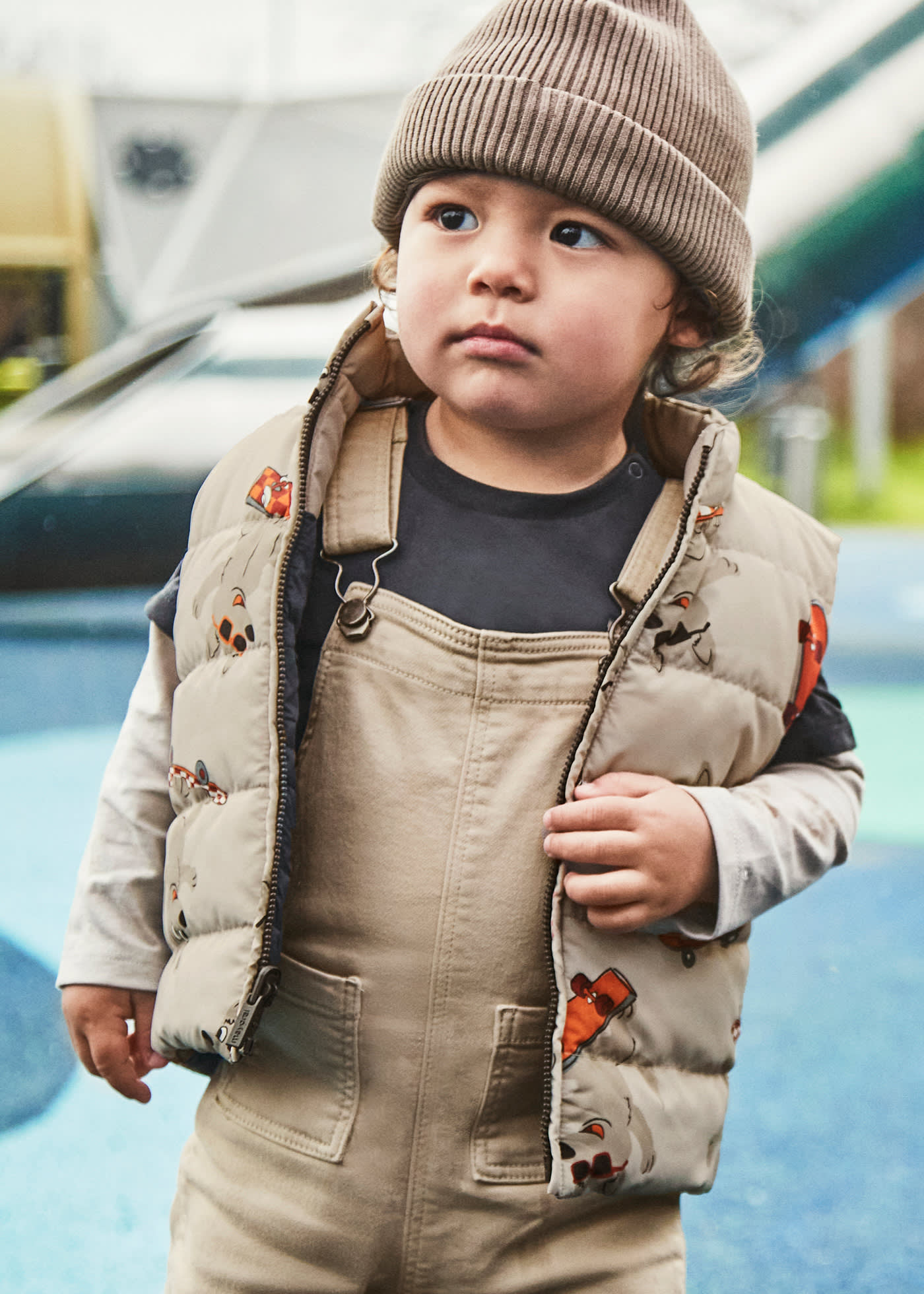 Baby reversible gilet