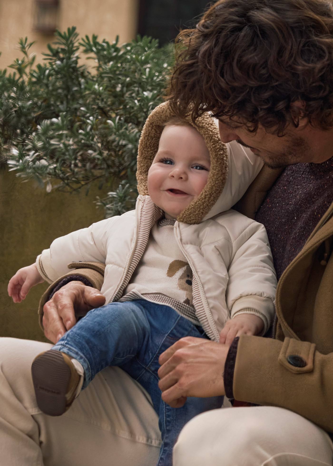 Newborn Boy Reversible Coat
