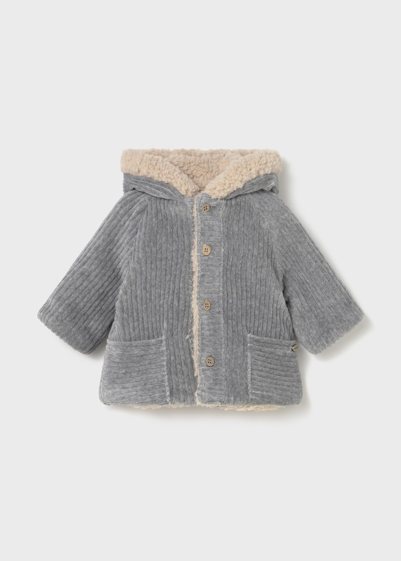 Newborn reversible sheepskin coat