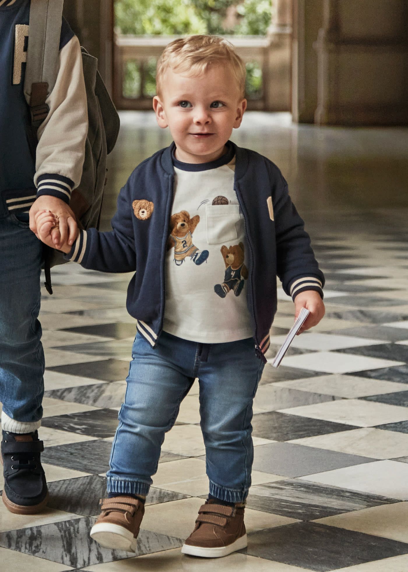 Długie spodnie jeansowe typu jogger dla niemowlęcia