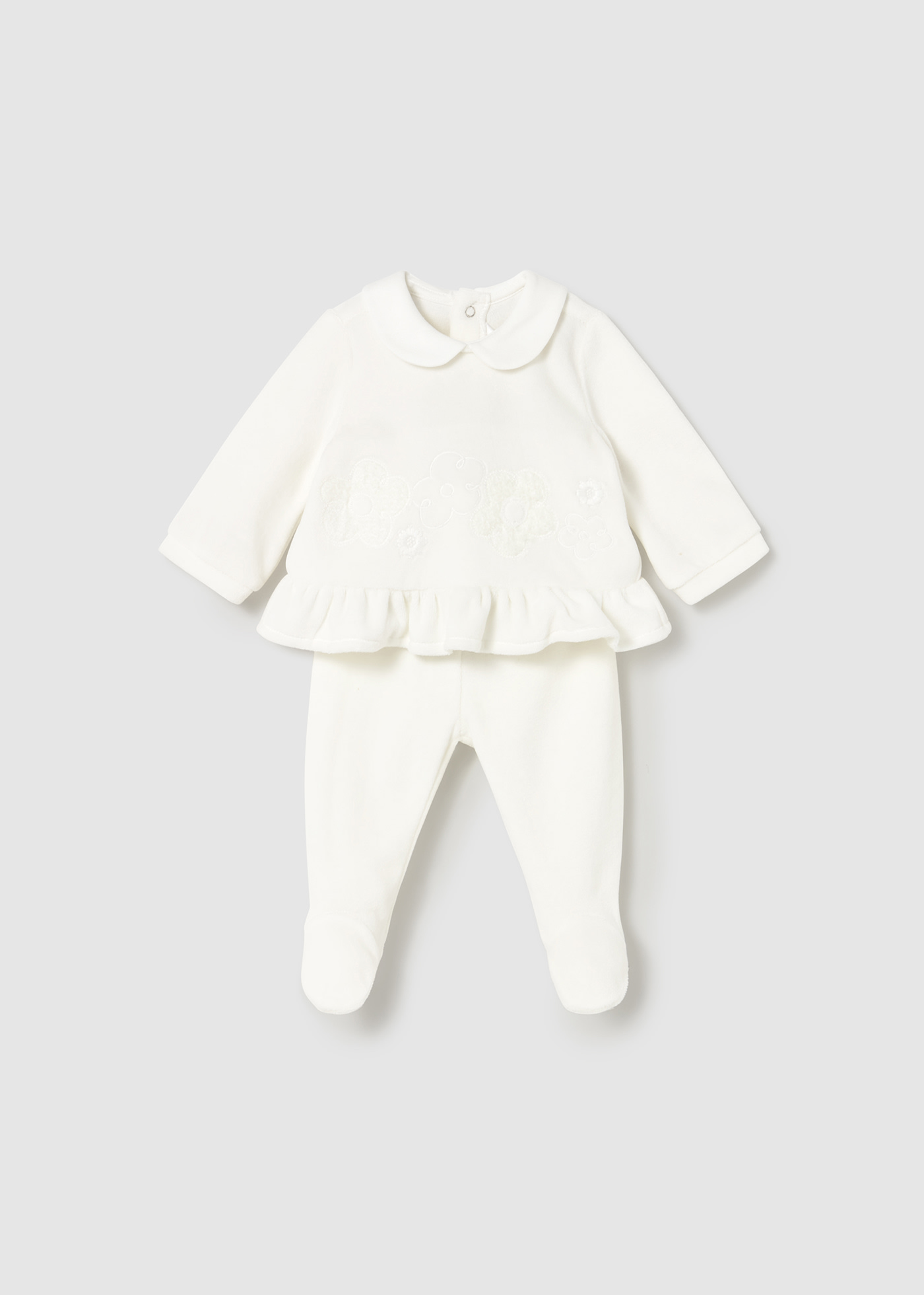 Newborn Girl Velour Set