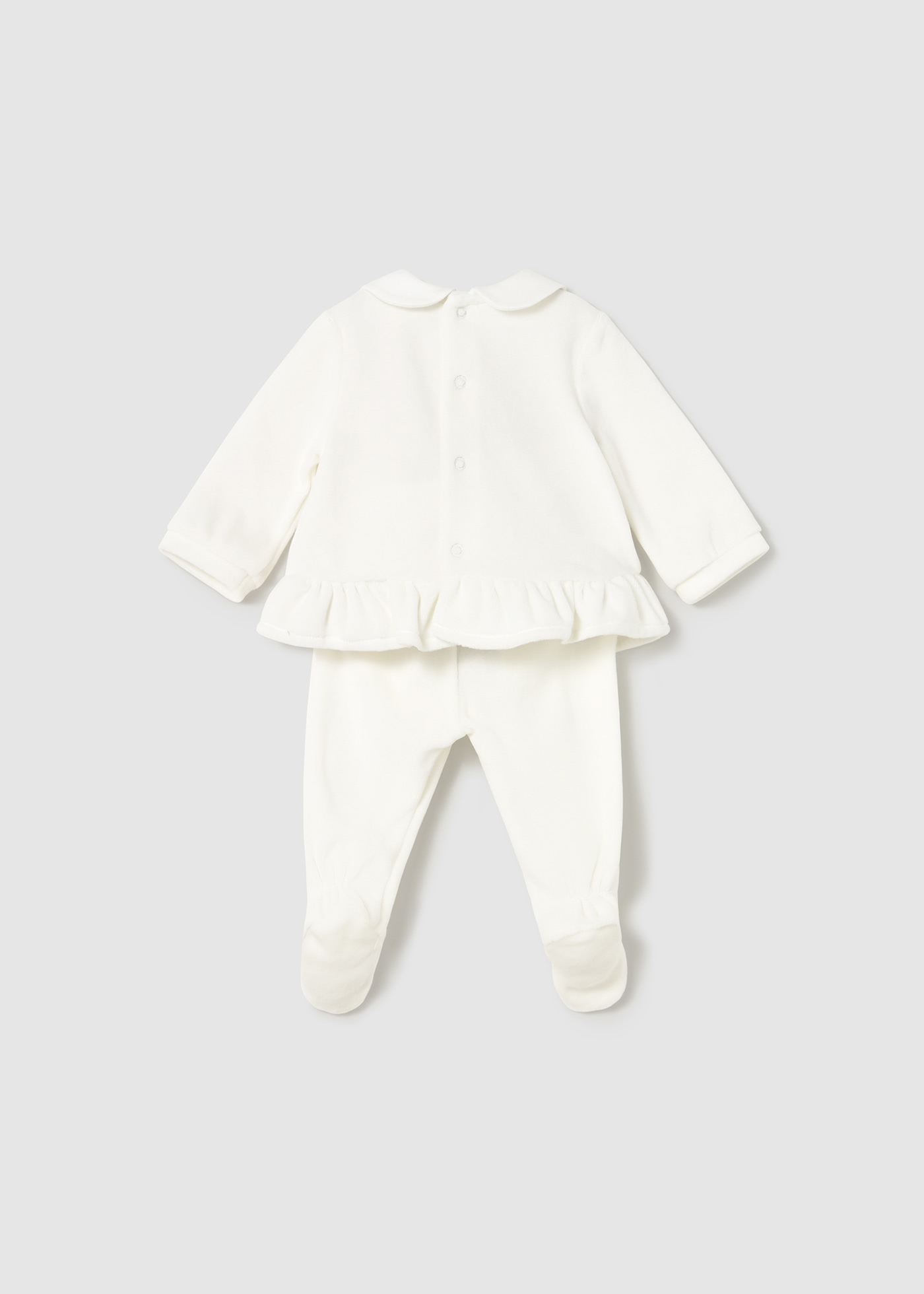 Newborn Girl Velour Set