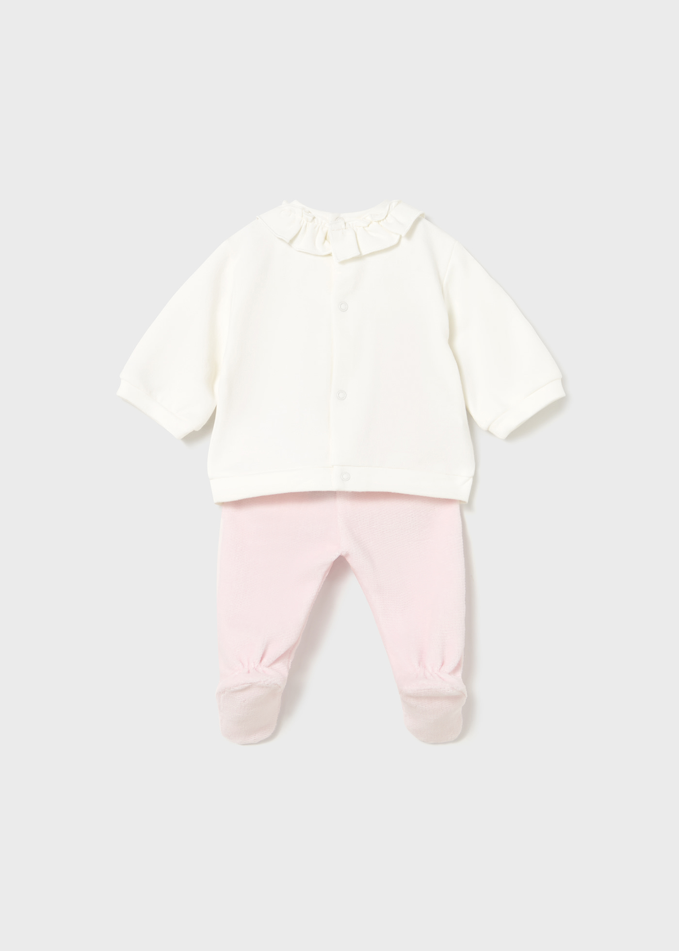 Conjunto polaina y sudadera recién nacida