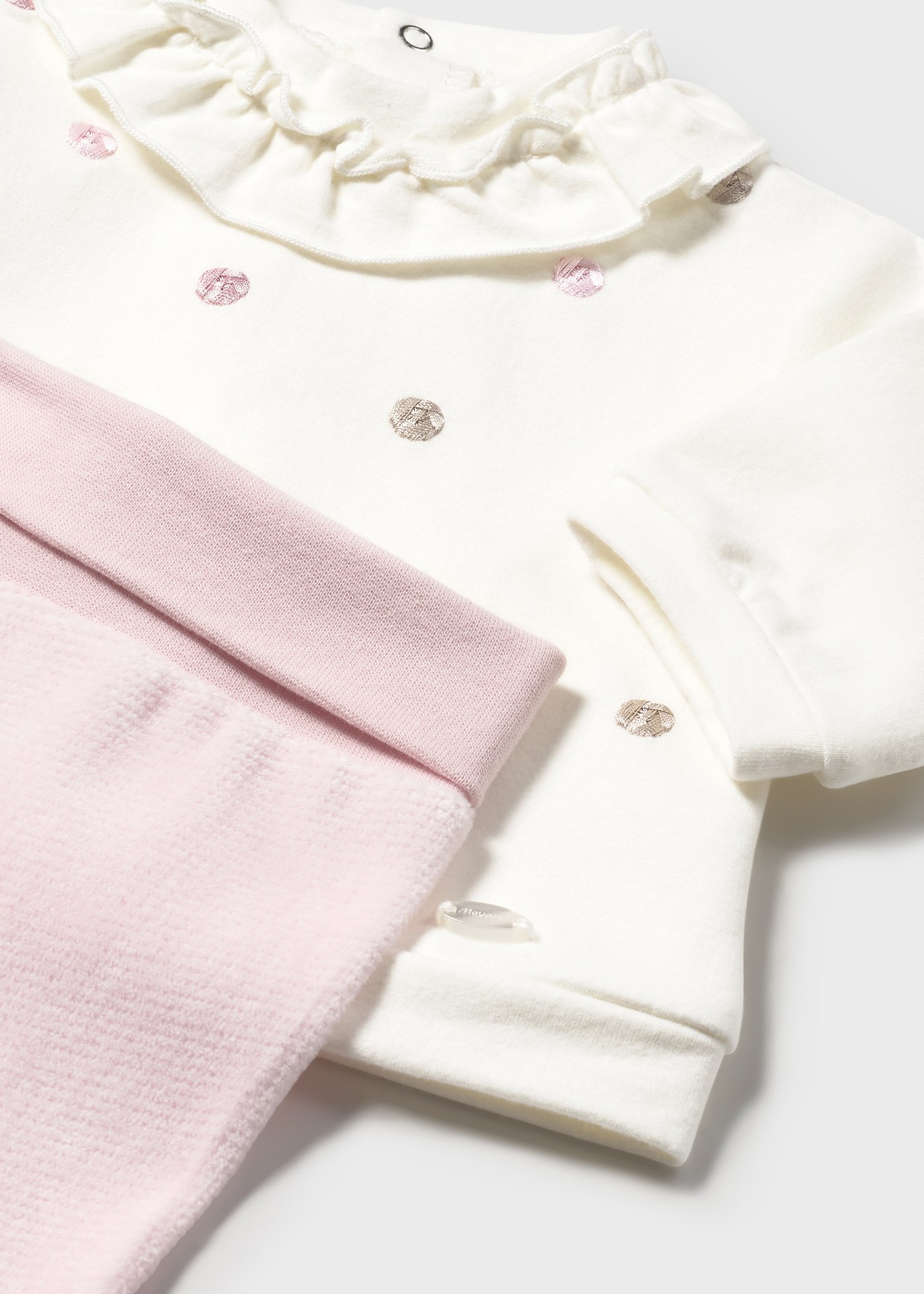 Conjunto polaina y sudadera recién nacida