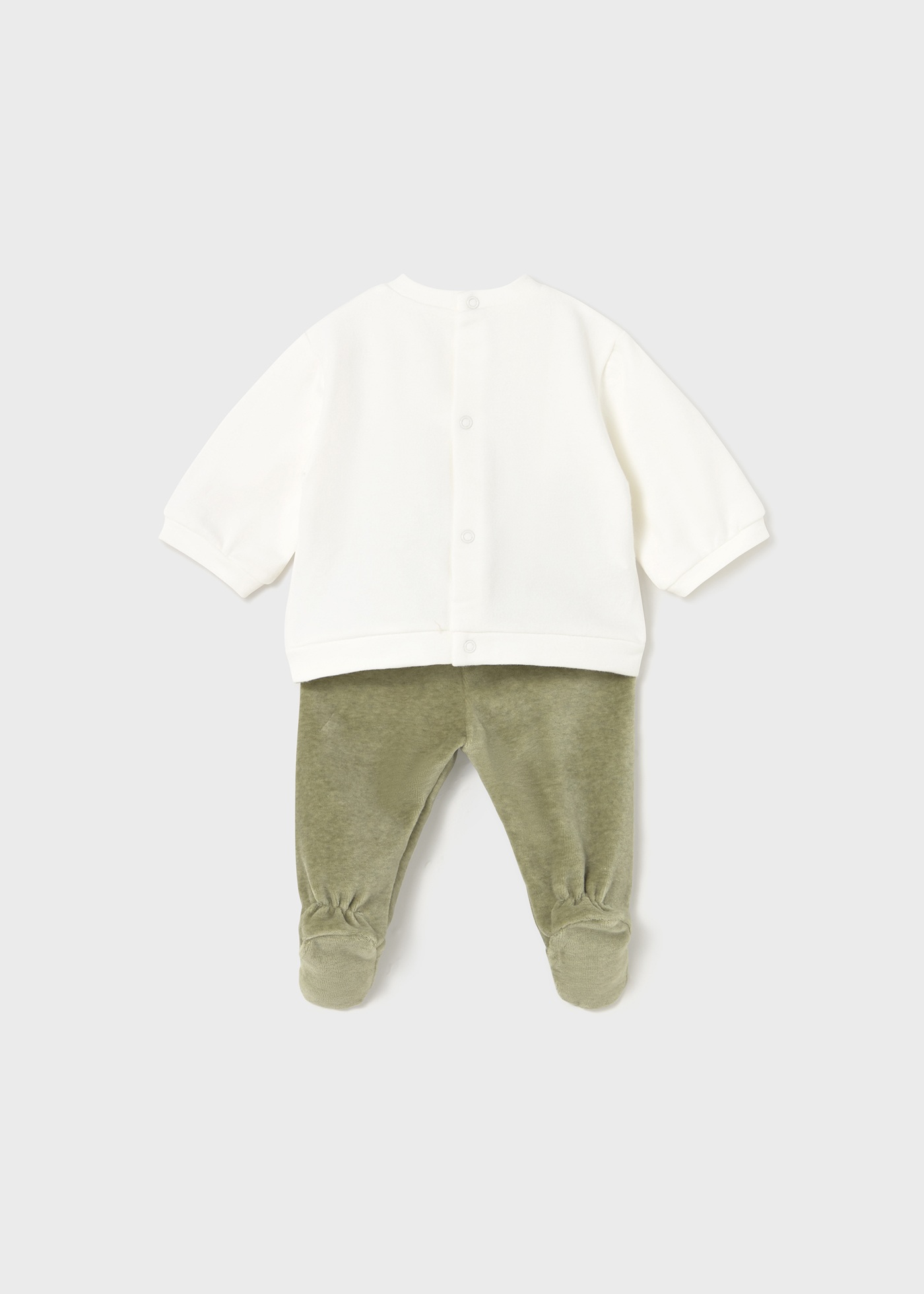 Newborn girl's leggings and sweatshirt set
