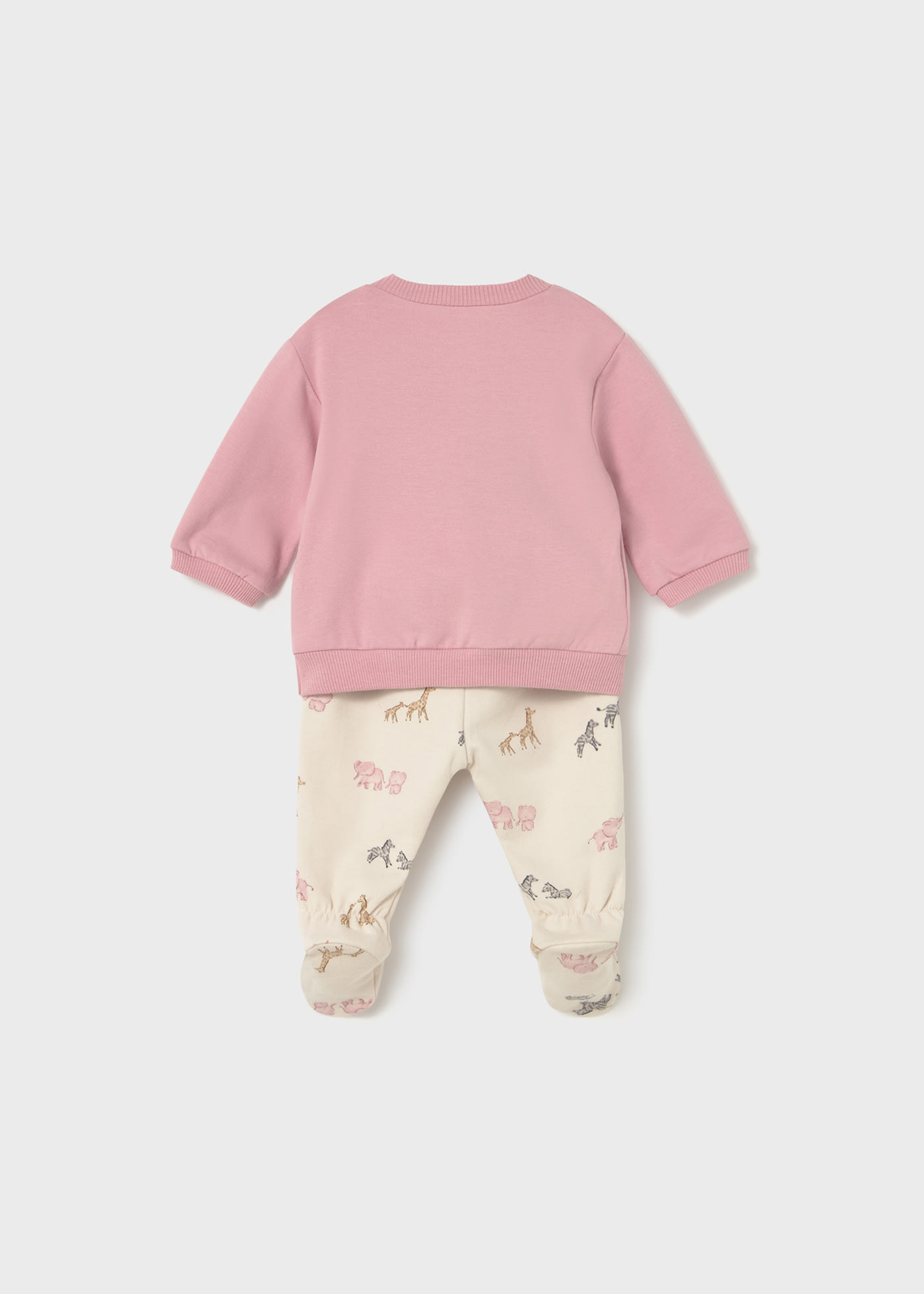 Newborn Girl Pants and Sweatshirt Set