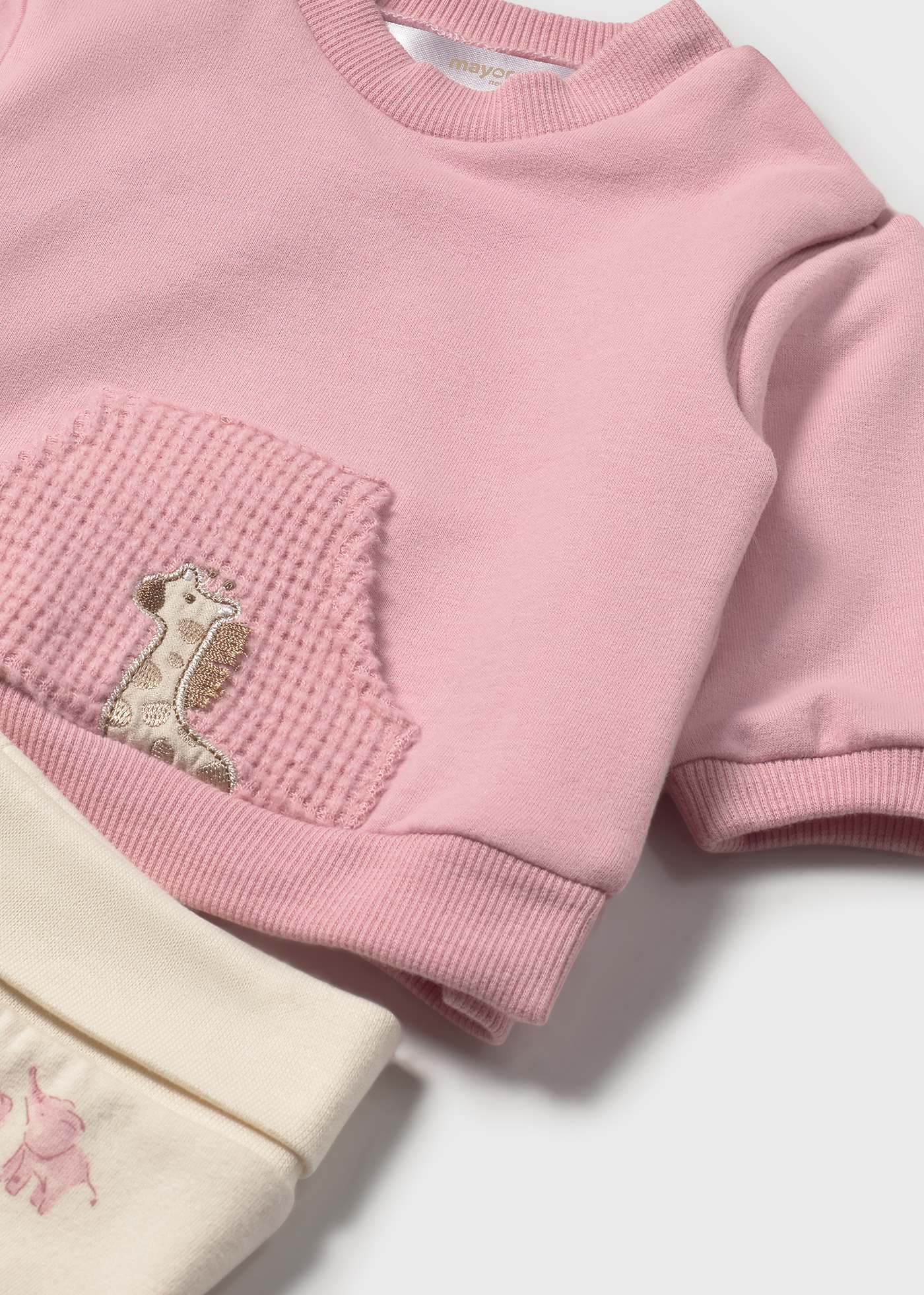 Newborn Girl Pants and Sweatshirt Set