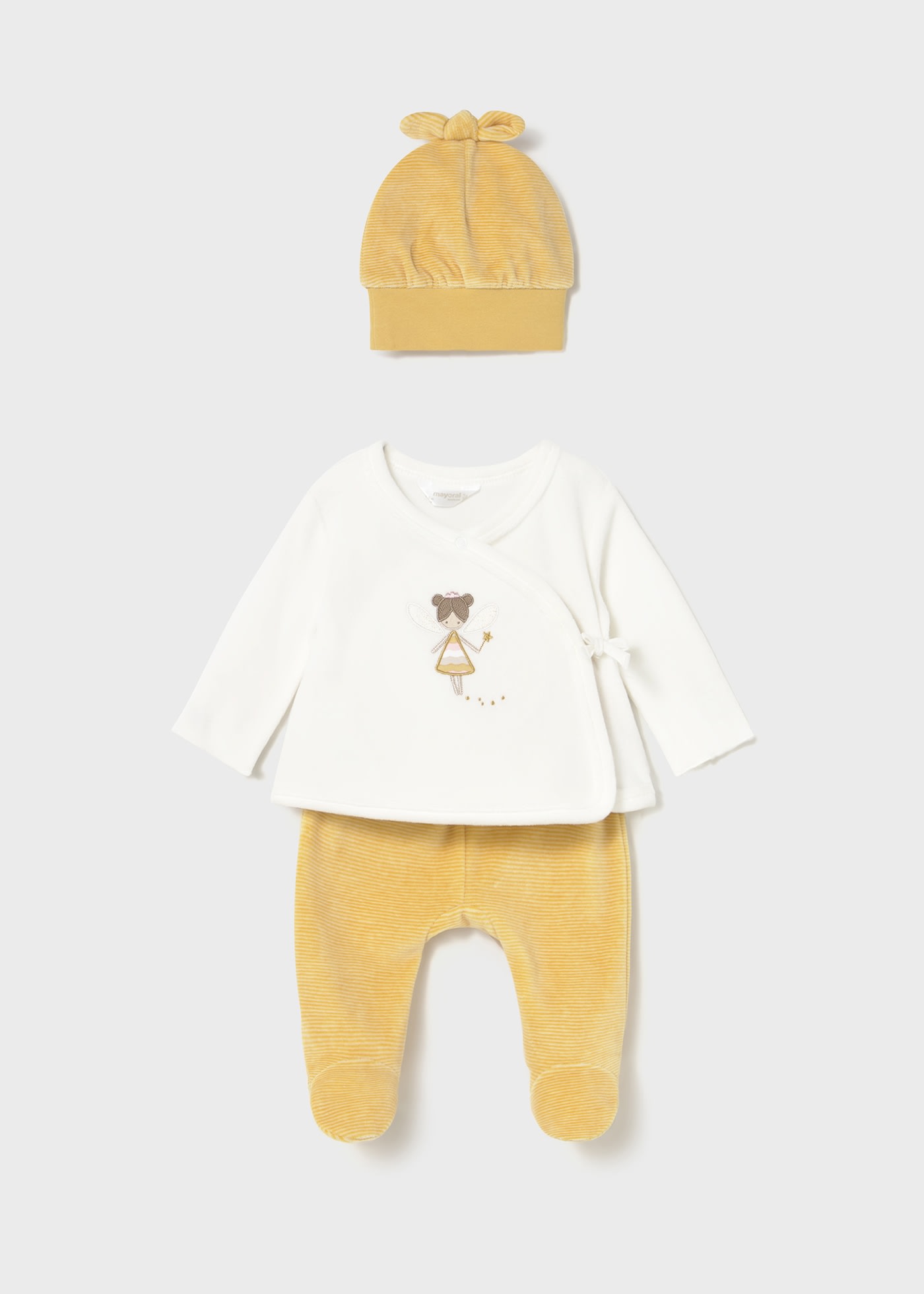 Newborn Girl 3-Piece Knit Set