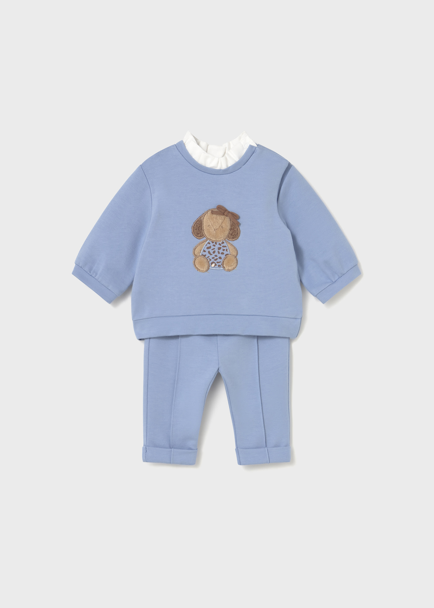 Newborn Girl Pants and Sweatshirt Set