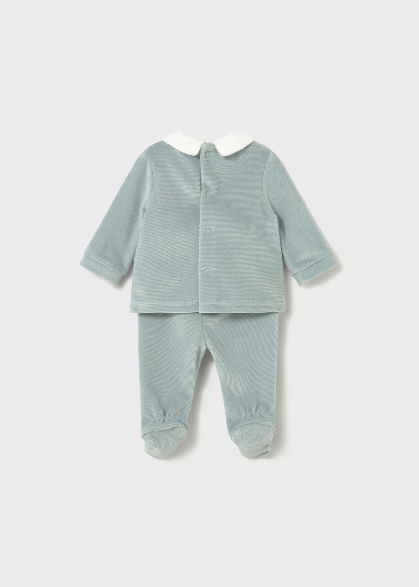 Newborn Girl Velour Pants Set