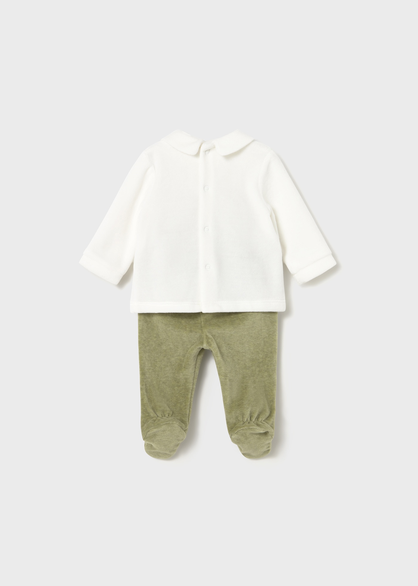 Newborn Girl Velour Pants Set