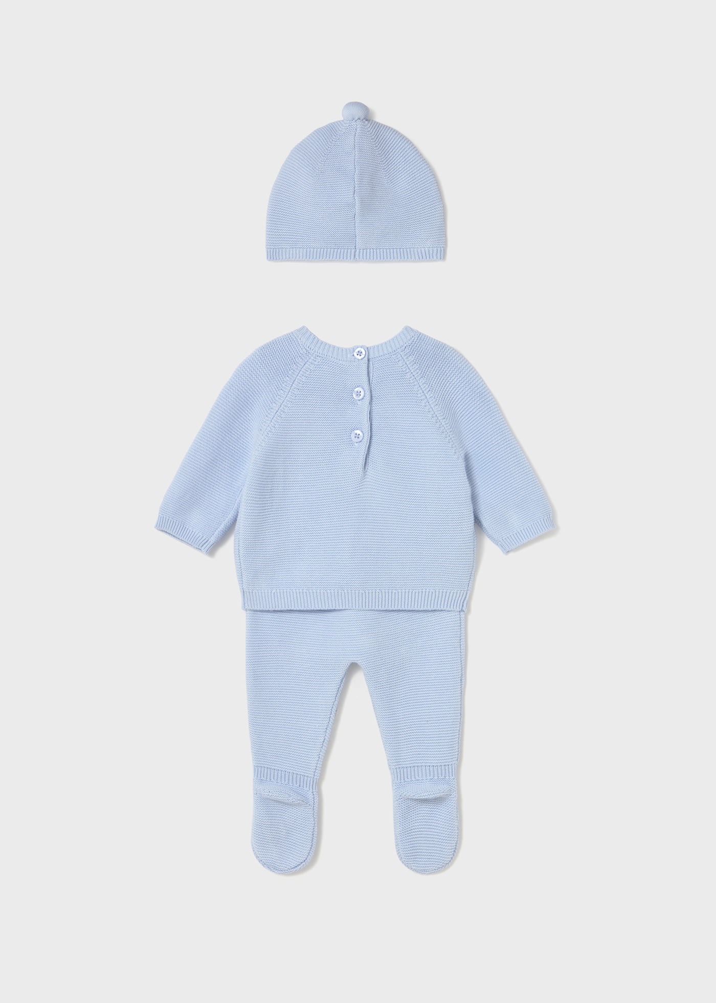 Newborn 3 piece footed trouser set