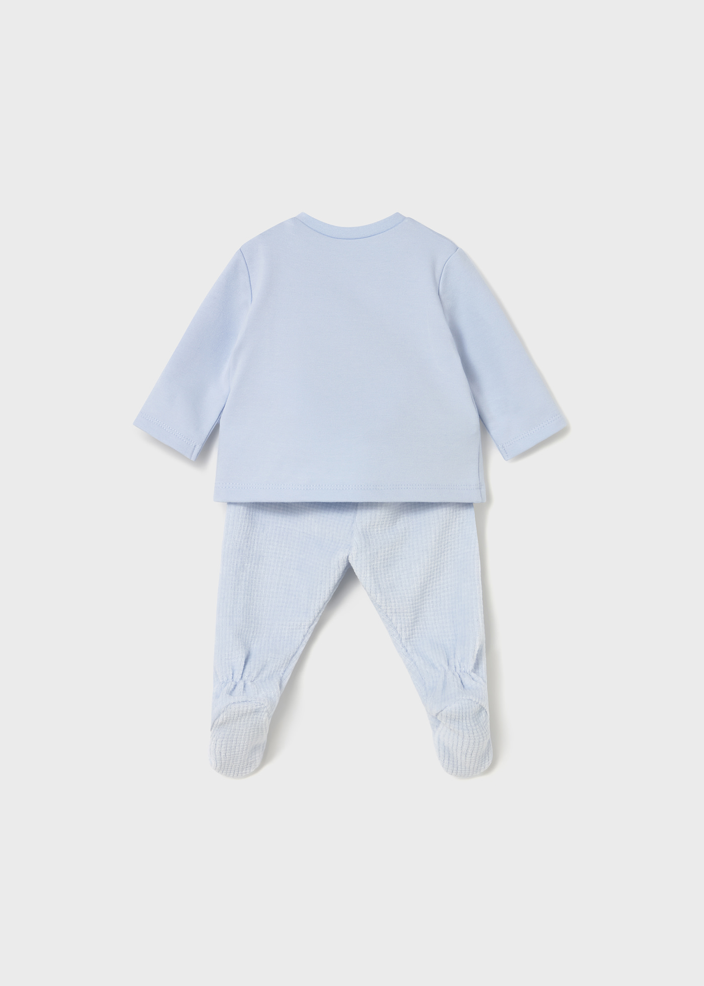 Conjunto calças e sweat recém nascido