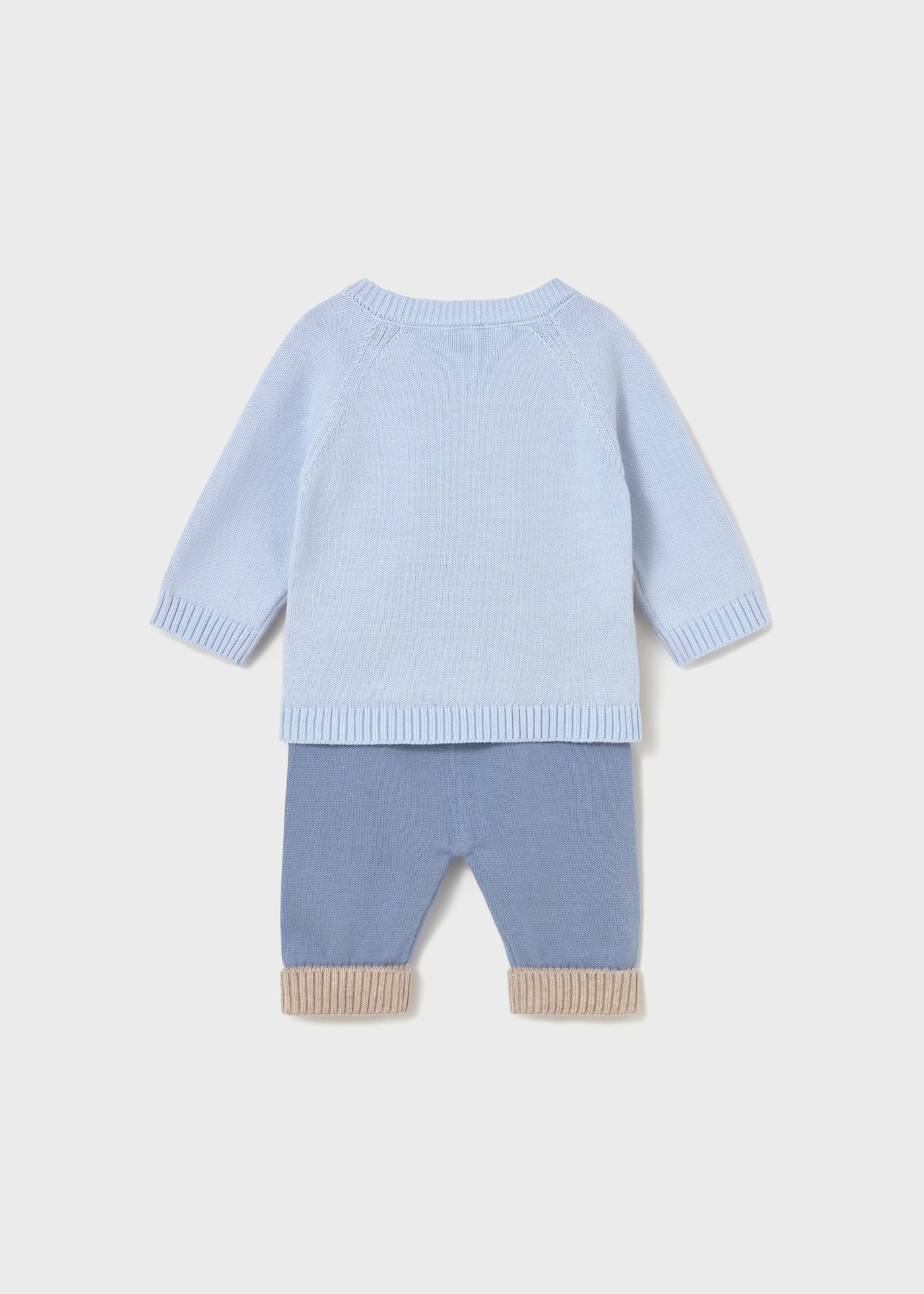 Newborn knitted jumper and trousers set
