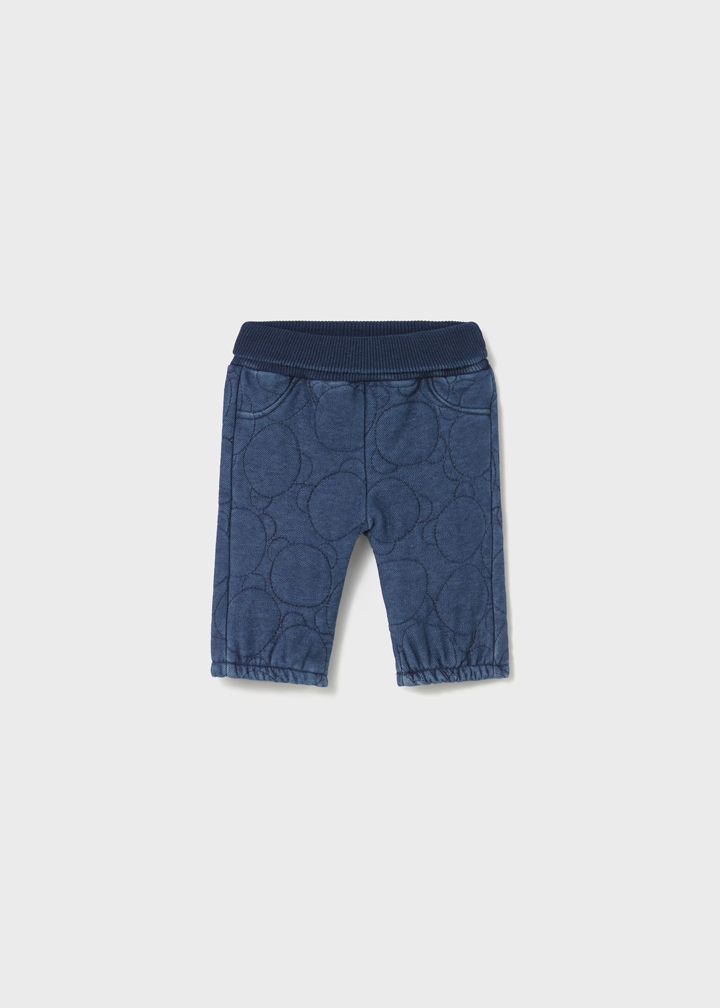 Newborn quilted denim jeans