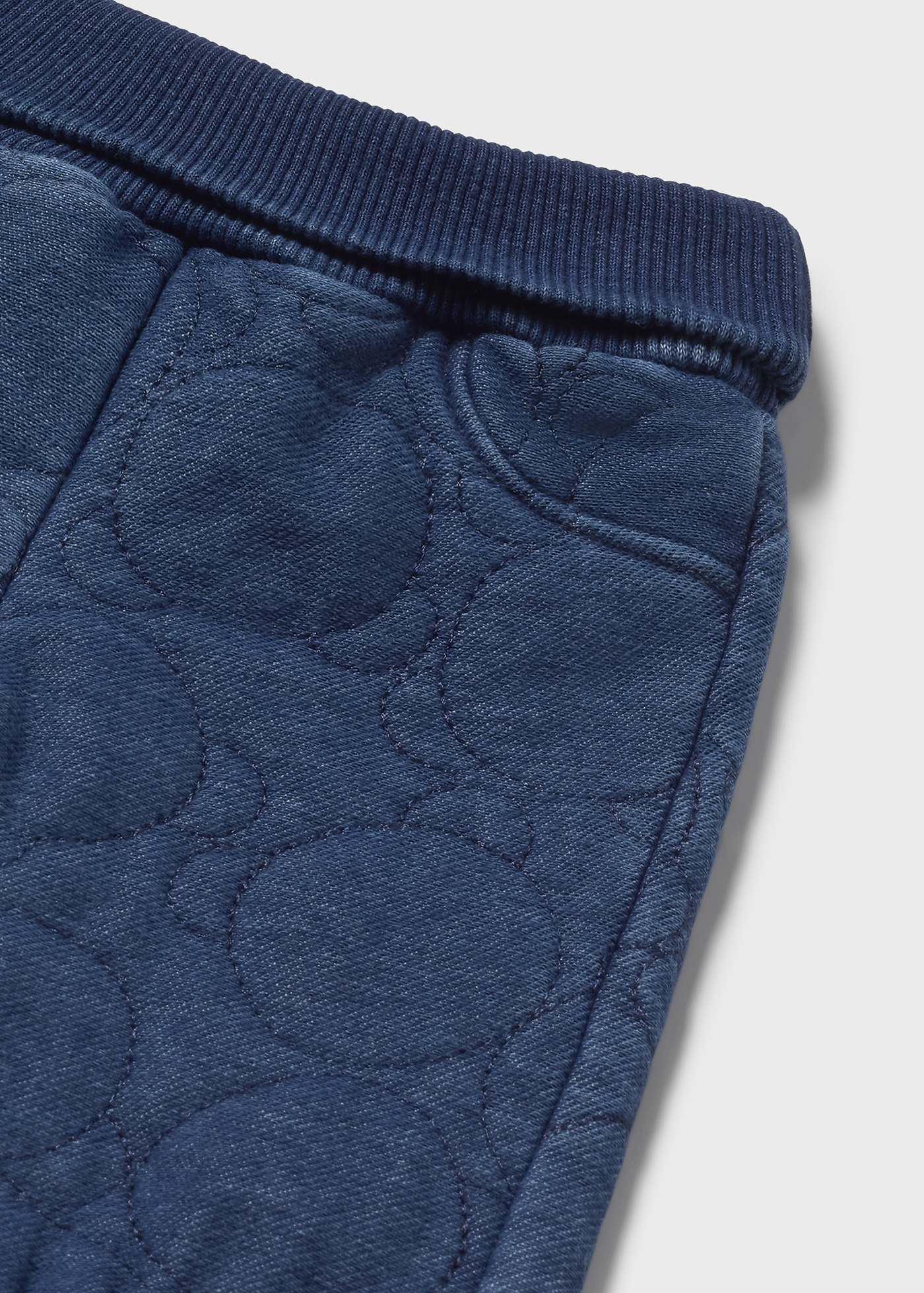 Newborn quilted denim jeans