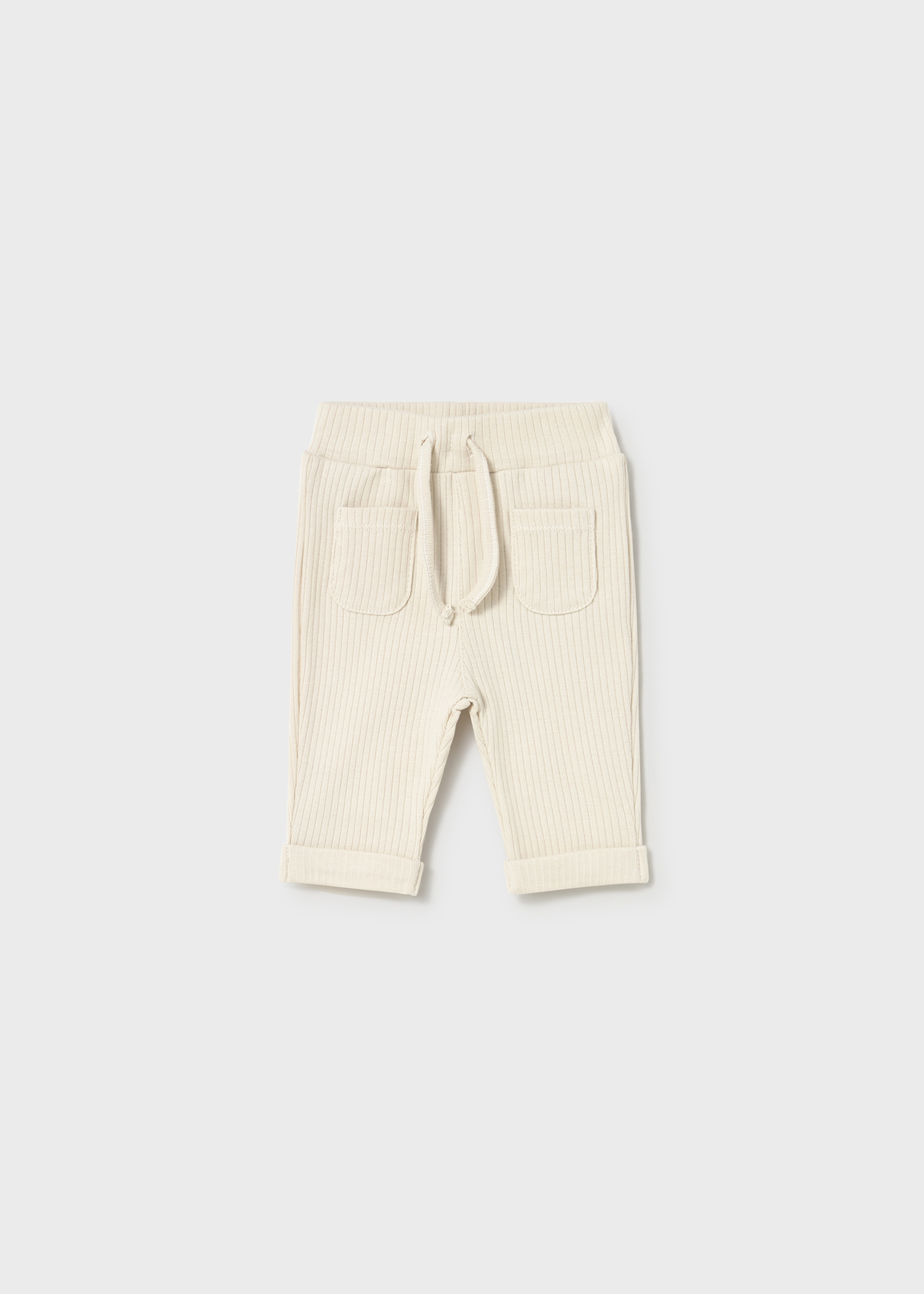 Newborn Boy Ribbed Pants