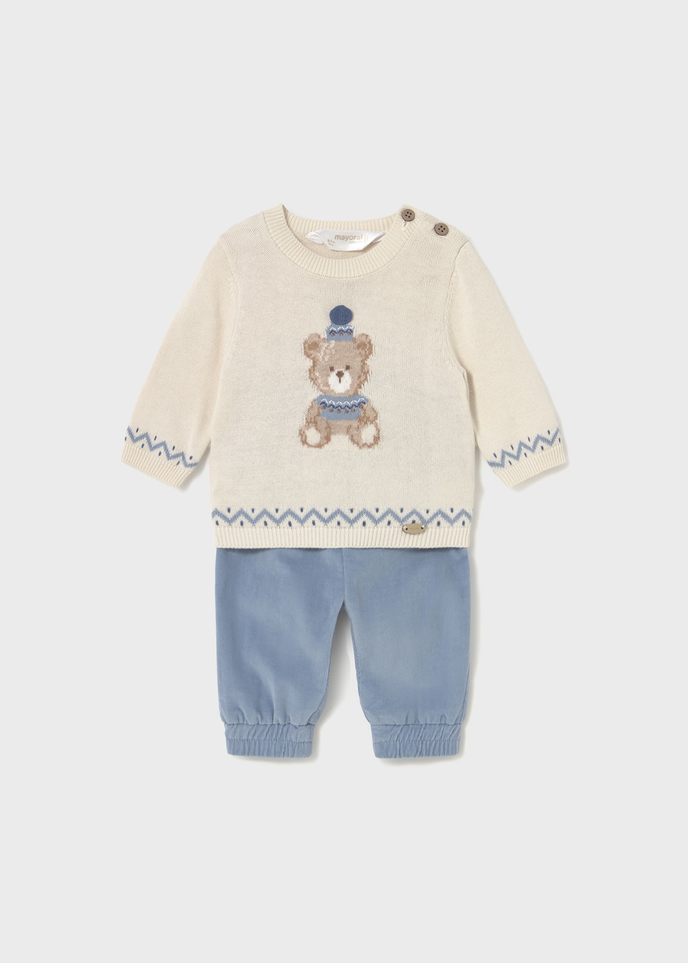 Newborn Boy Pants and Sweater Set