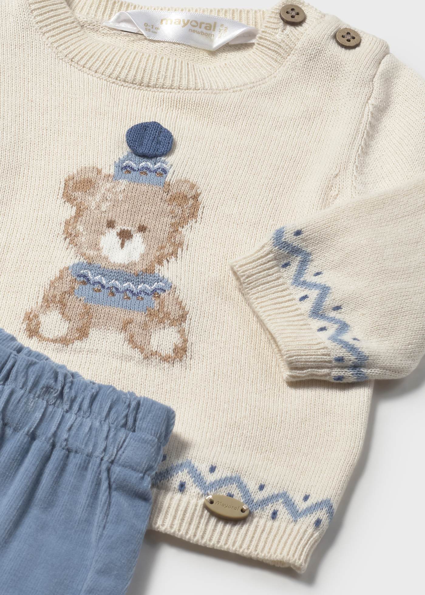 Newborn Boy Pants and Sweater Set