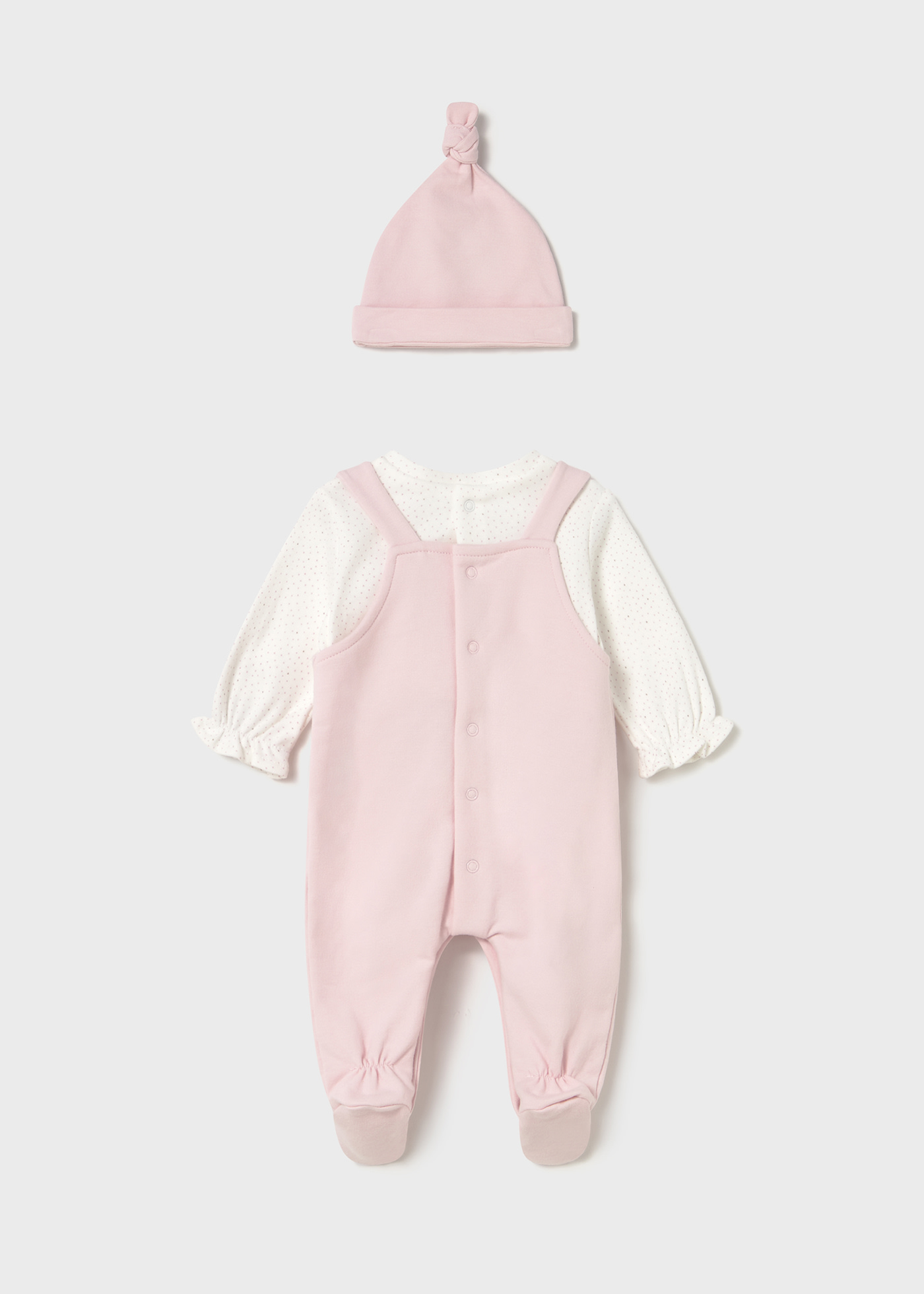 Pelele peto con gorro recién nacida