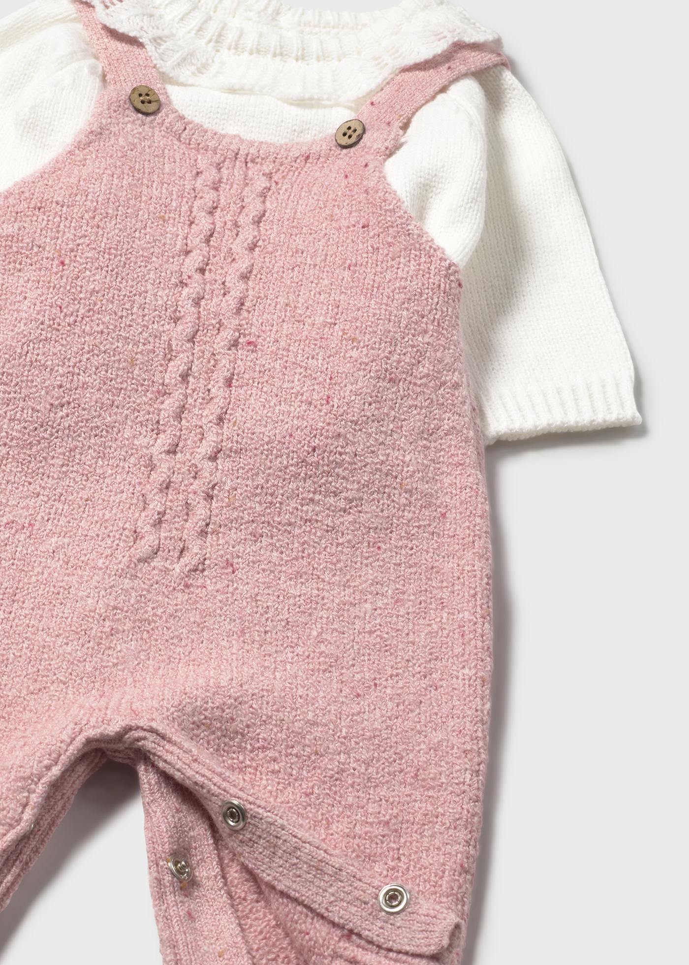 Set Latzhose und Pullover Neugeborene