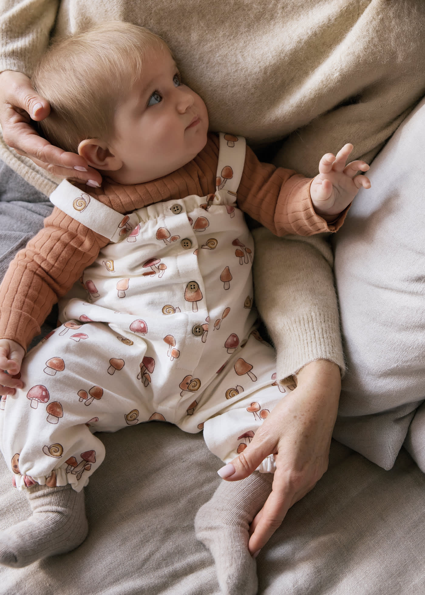 Newborn dungarees and T-shirt set