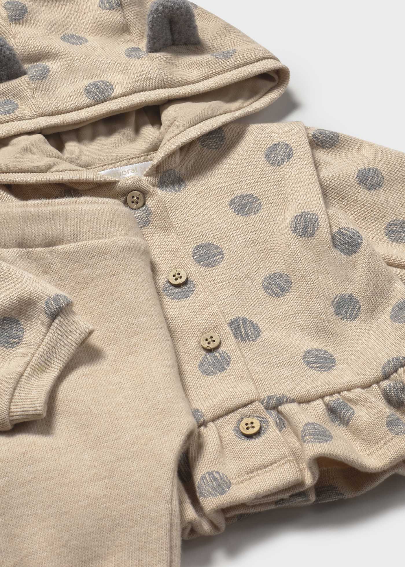 Комплект от 3 части с анцуг за новородено момиче