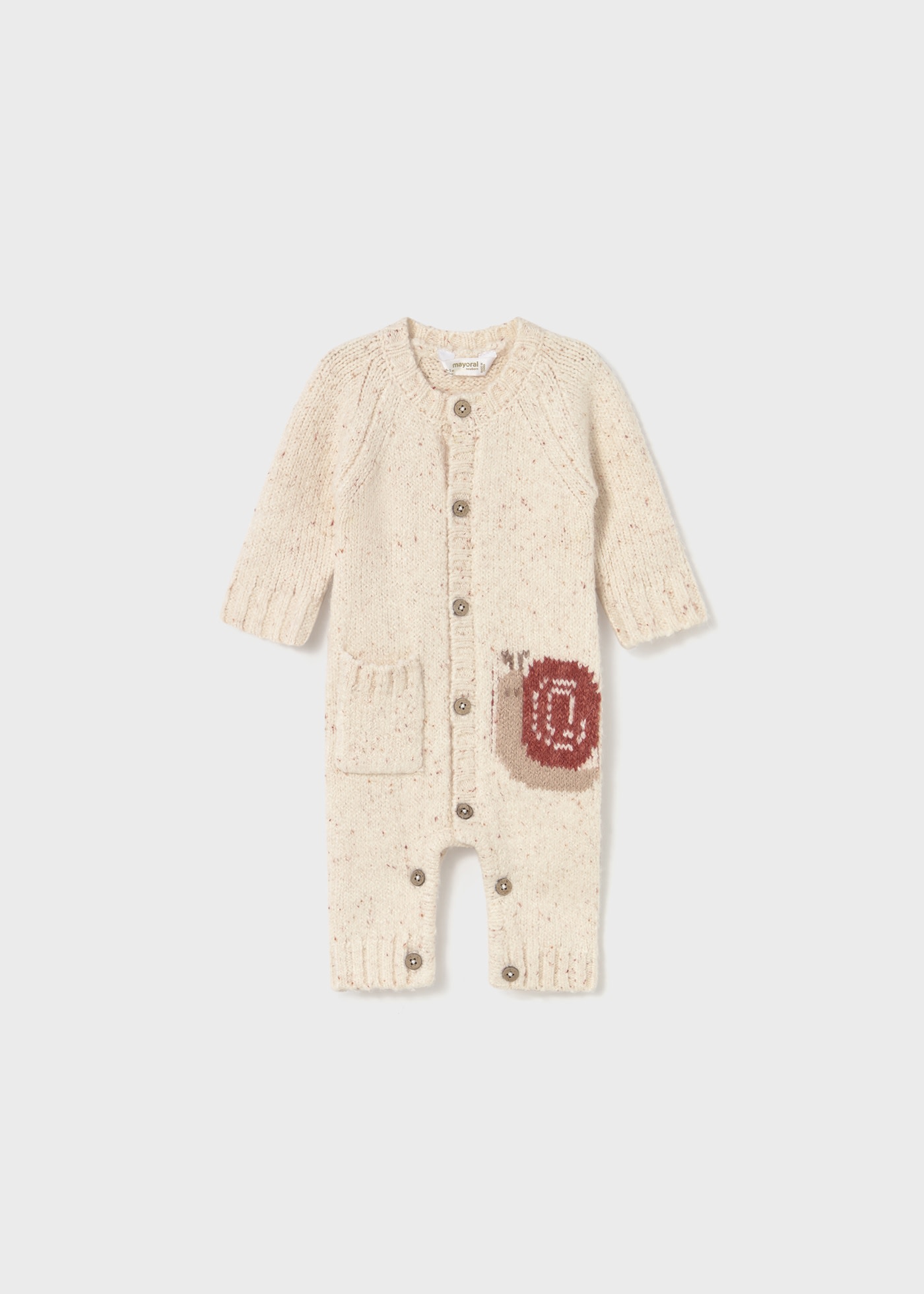 Newborn unisex snail romper